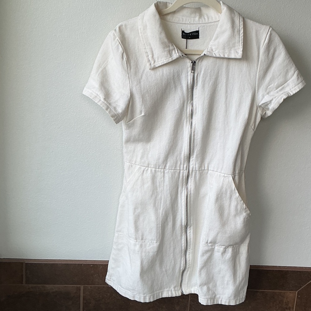 White Fox Boutique Cream Mini Dress